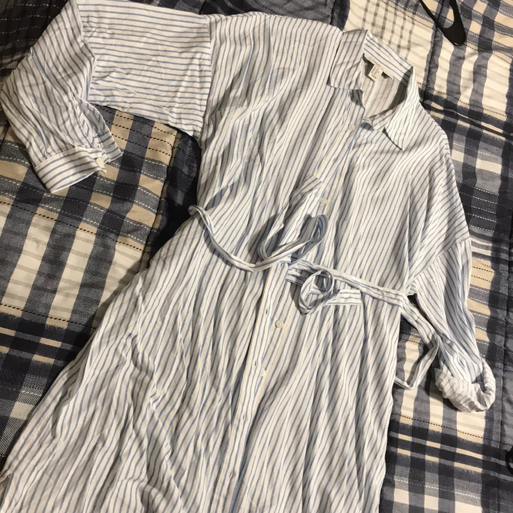 Button down Long Sleeve Dress